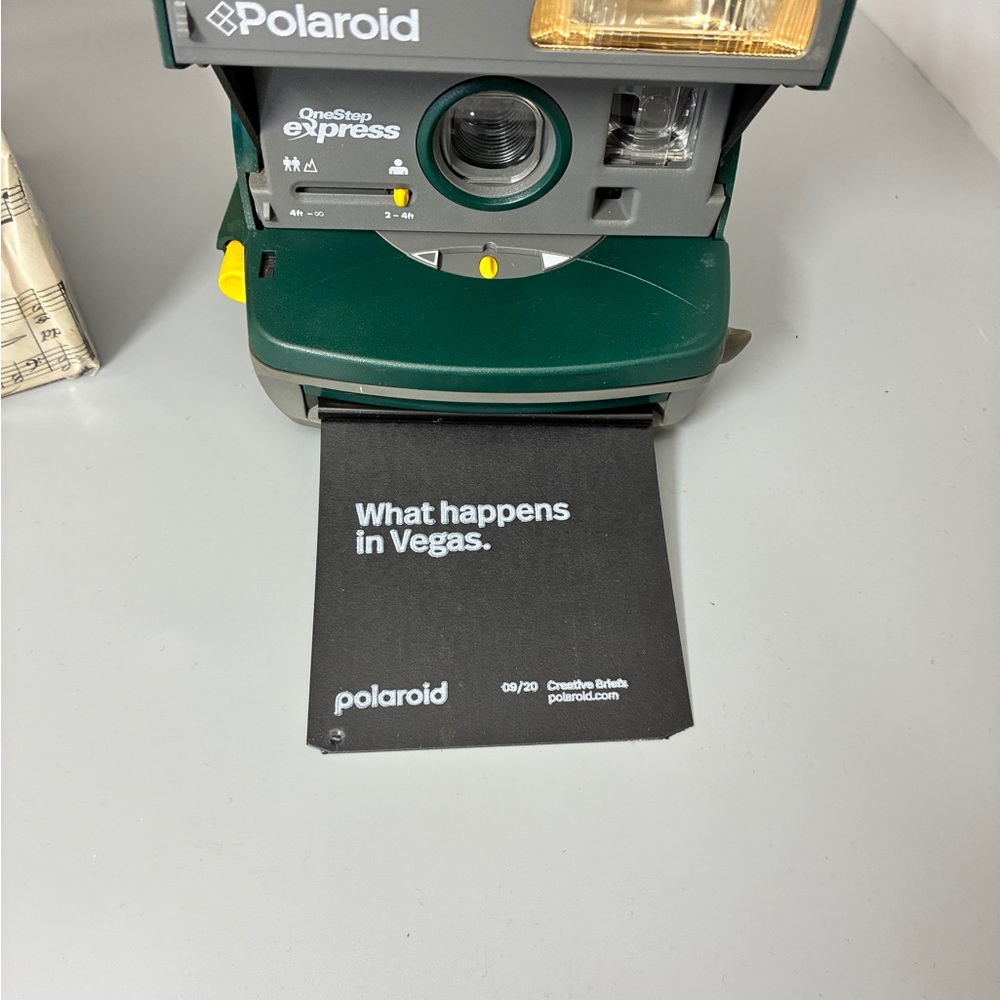Y2K Polaroid OneStep Express‎ WORKING Green Instant Camera